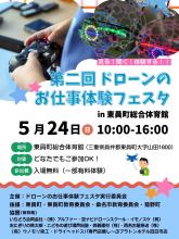 第二回ドローンお仕事フェスタ案内表面