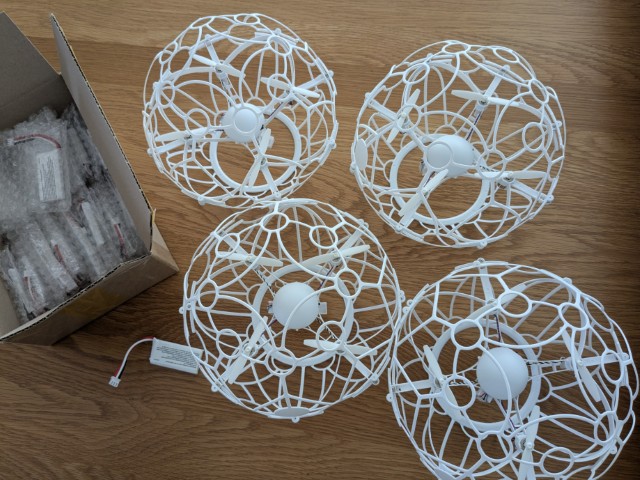 レンタル可能な球体ドローン