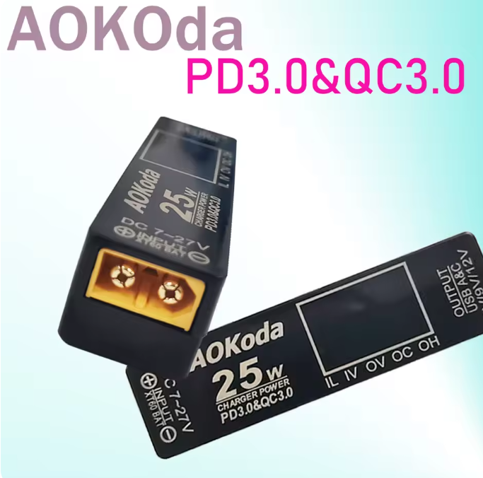 AOKOdaリポバッテリーをUSB充モバイルバッテリーにする装置