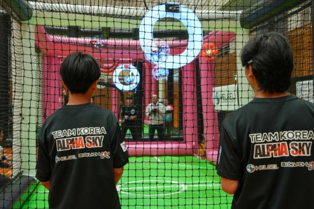 去年の間日親善交流試合の様子（韓国選手と日本選手の対戦）